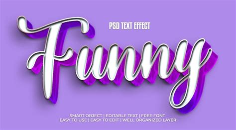 Funny text style effect | Premium PSD