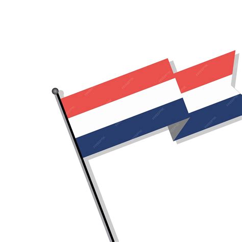 Premium Vector | Illustration of netherlands flag template