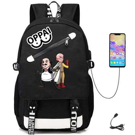 One Punch Man USB Oxford Backpack Schoolbag Teenger Rucksack – BAG ZONE