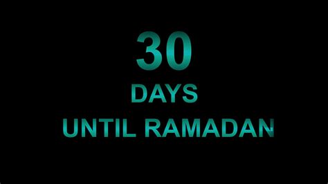 0 days until ramadan text video 4k 6299068 Stock Video at Vecteezy