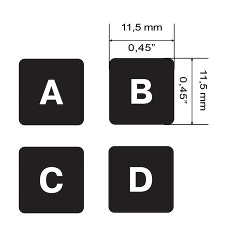 Buy Universal English Keyboard Stickers - 2 PCS - Replacement Ergonomic ...