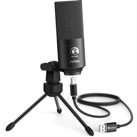 FIFINE USB Microphone, Fifine K680 Metal Condenser Recording Microphone ...