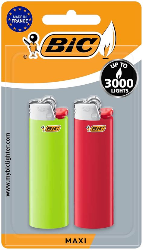 Buy BiC Slim Lighters Blister Pack of 2 (2pcs) Online at Low Prices in ...
