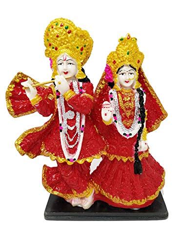Buy Petrichor Vedic Radha and Krishna Statue Avatar of Vishnu and ...