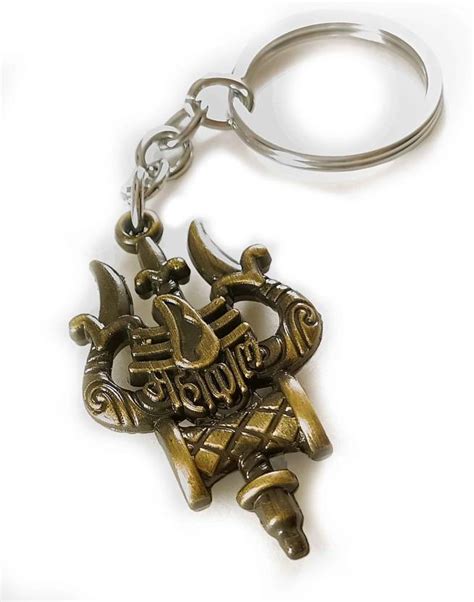 SGE89 Lord Shiva Shankar Mahadev Mahakal Trishul Damaru Metal Keychain ...