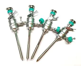 4pc New Laparoscopic 5mm Metal Trocar Reusable Surgical Instruments CE ...
