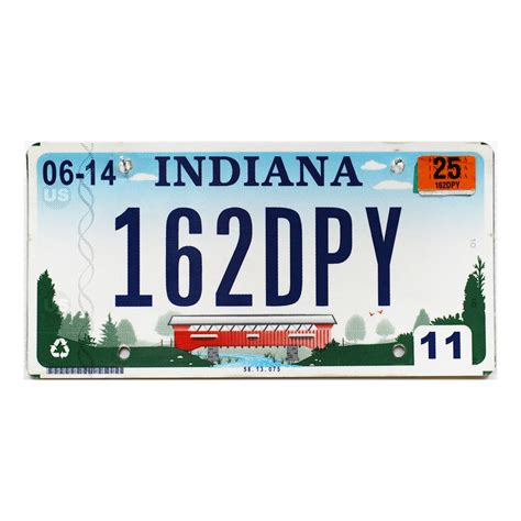 2025 Indiana License Plate #162DPY | New Design Plates