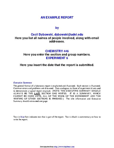 Image result for Sample Lab Report Example