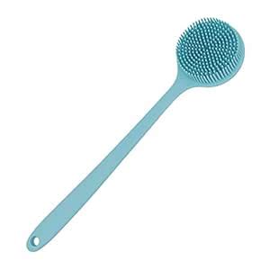 DNC Soft Silicone Back Scrubber Shower Bath Body Brush with Long Handle ...