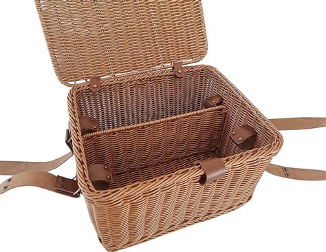 Buy Kovot Poly-Wicker Picnic Basket | Measures 14 x 12 x 7.5 | for ...