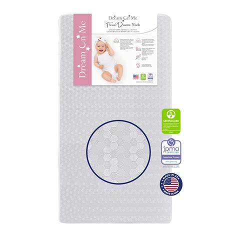 Dream On Me Honeycomb Orthopedic Firm Fiber Standard Baby Crib Mattress ...