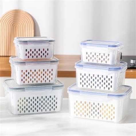 Buy MOMENTOUS ™ (Pack of 6 fridge organizers storage box set With ...