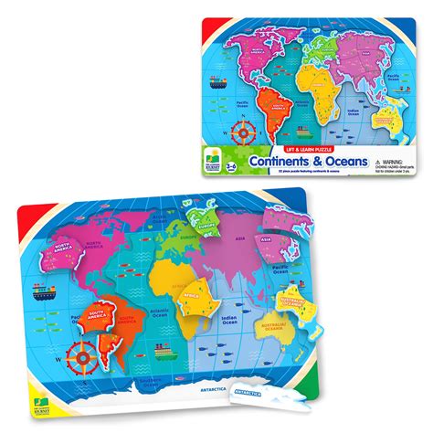 Buy The Learning Journey: Lift & Learn Continents & Oceans - World ...