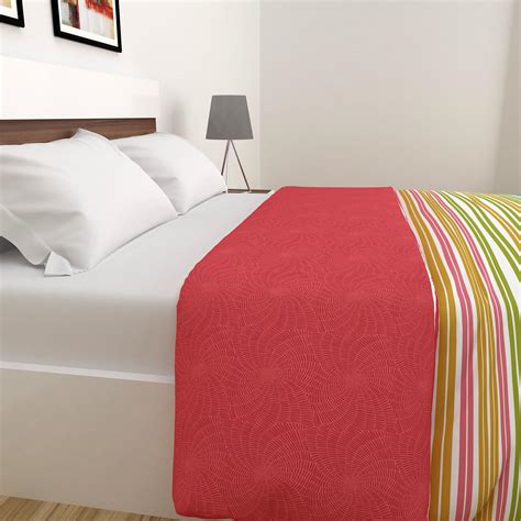 Buy Medley Bohemian Rhapsody Cotton Striped Double Comforter from Home ...