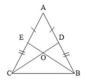 If AE = AD and BD = CE. Show that triangle AEB congruent triangle ADC ...