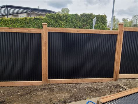 Corrugated Fence Installation