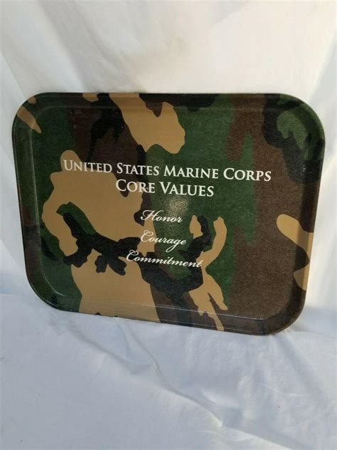 Marine Corps Core Values - Fiberglass Serving Tray | #3783685210