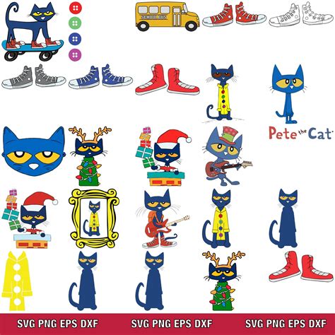Pete The Cat School Clipart