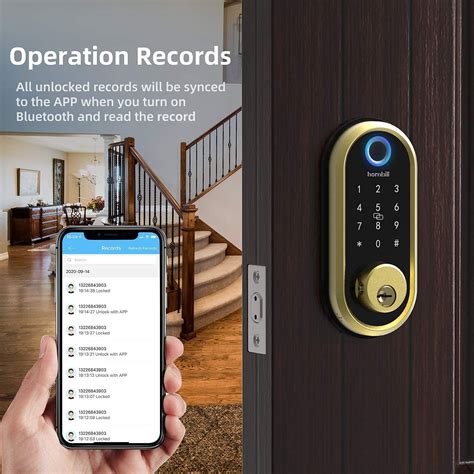 Buy Smart Lock Deadbolt, Hornbill Fingerprint Door Lock with Keypad ...
