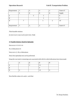 Image result for Modi Method Transportation Problem PDF