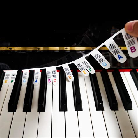 Removable Piano Keyboard Note Labels, Piano Key Music Notes Letter ...