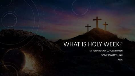Image result for Holy Week Explained