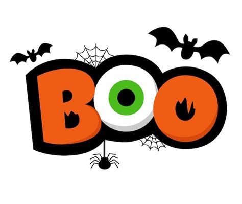 A Clipart Image Of A Ghost Holding The Word 'Boo!' - Free Clipart ...