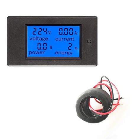 Buy SHINCONECOM Digital Power Meter Monitor 100A AC Voltmeter Ammeter ...