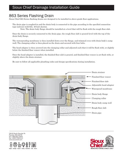 Sioux Chief Floor Drain Installation Instructions | Viewfloor.co