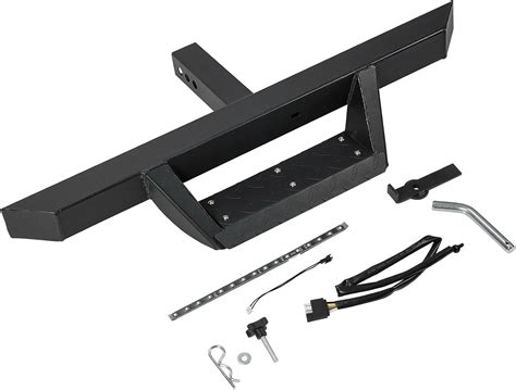 Buy For 2 Tow Trailer Receiver Black Hitch Step Bar Bumper Guard with ...