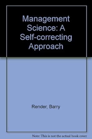 Management Science: A Self-correcting Approach : Render, Barry M ...