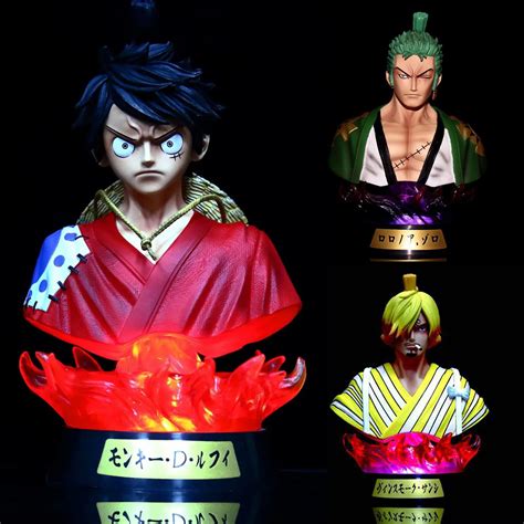 Buy Wanwan Luffy Figure Anime One Piece Action Luminescent PVC Roronoa ...