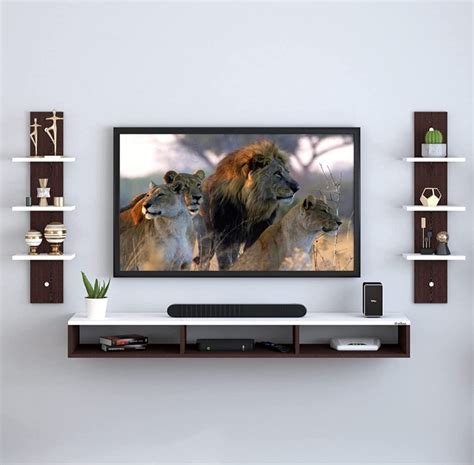 Bros Moon Wooden TV Cabinet Set Top Box Wall Shelf/Holder/Wall Mount ...