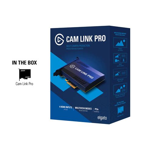 Elgato Cam Link Pro, Internal Camera Capture Card with 4 HDMI inputs ...
