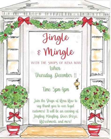 The Shops at Rena Row: Annual Jingle & Mingle, MLC Antiques & Gifts ...