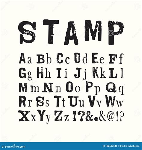 Rubber Stamp Let Plain Font at Justin Bee blog