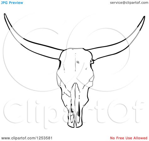 Bull Skull Drawing Easy