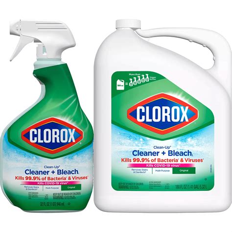 Clorox Clean-Up All-Purpose Cleaner w/ Bleach 32 oz. Spray + 180 oz ...