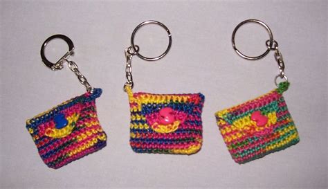 Image result for Mini Crochet Keychain Purse Tutorial