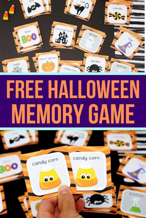 Memory Game Halloween Printable