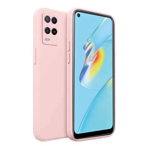 LIRAMARK Silicone Soft Back Cover Case for Oppo A54 4G (Silicone Pink ...