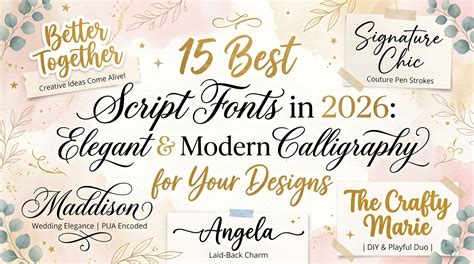 15 Best Script Fonts in 2026: Elegant & Modern Calligraphy for Your ...