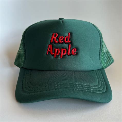 Red apple mesh cap | 古着屋 Red apple