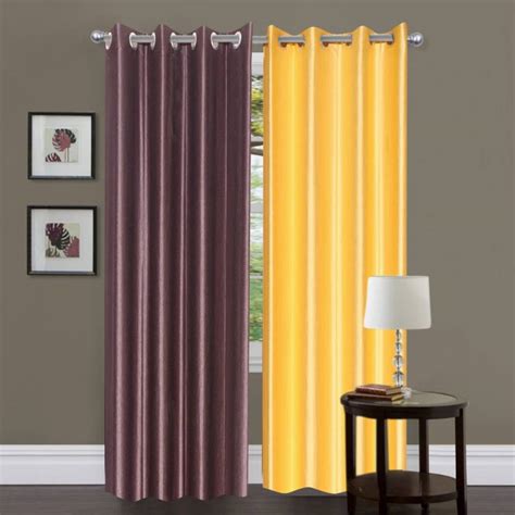 Brand Decor 135 cm (4 ft) Polyester Window Curtain (Pack Of 2) - Buy ...