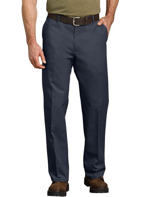 Genuine Dickies Men's Relaxed Fit Straight Leg Flat Front Flex Work ...