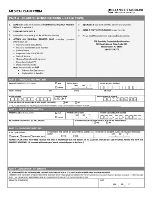 Fillable Online Medical/Dental Claim Form Fax Email Print - pdfFiller
