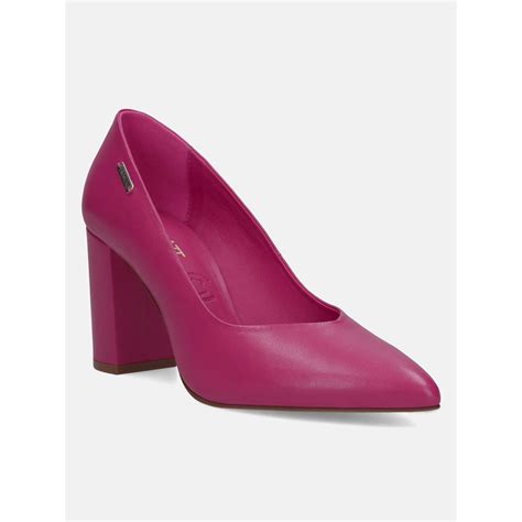 Buy BAGATT Jemila Revo Pink Leather Women Court Pumps Online