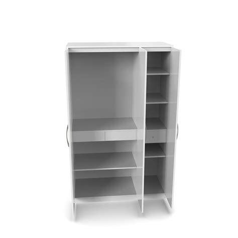 Celestia 3 Door Multi Utility Wardrobe - Frosty white | Neehv Home ...