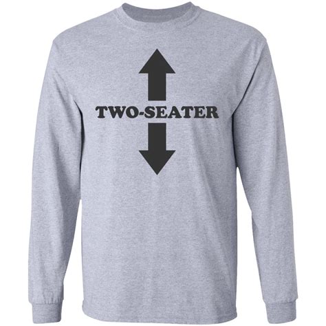 Two Seater Shirt Two Seater Arrow Funny White T Shirts - Tiotee