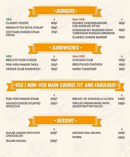 Menu at Khao Gully, Chandigarh